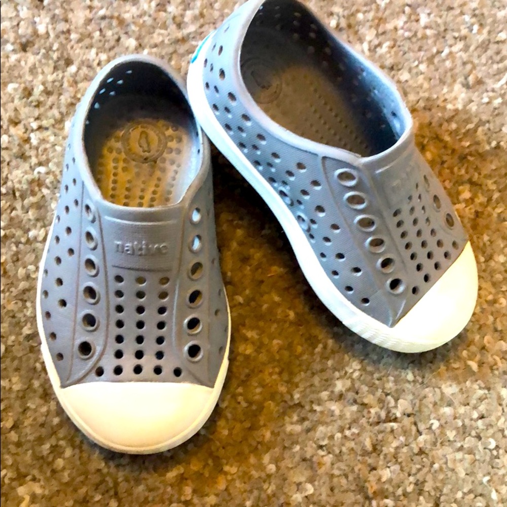 Grey slip on Native Shoes